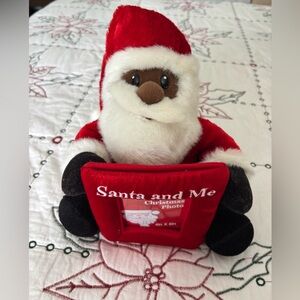 Dan Dee African American Christmas Santa clause plush picture frame